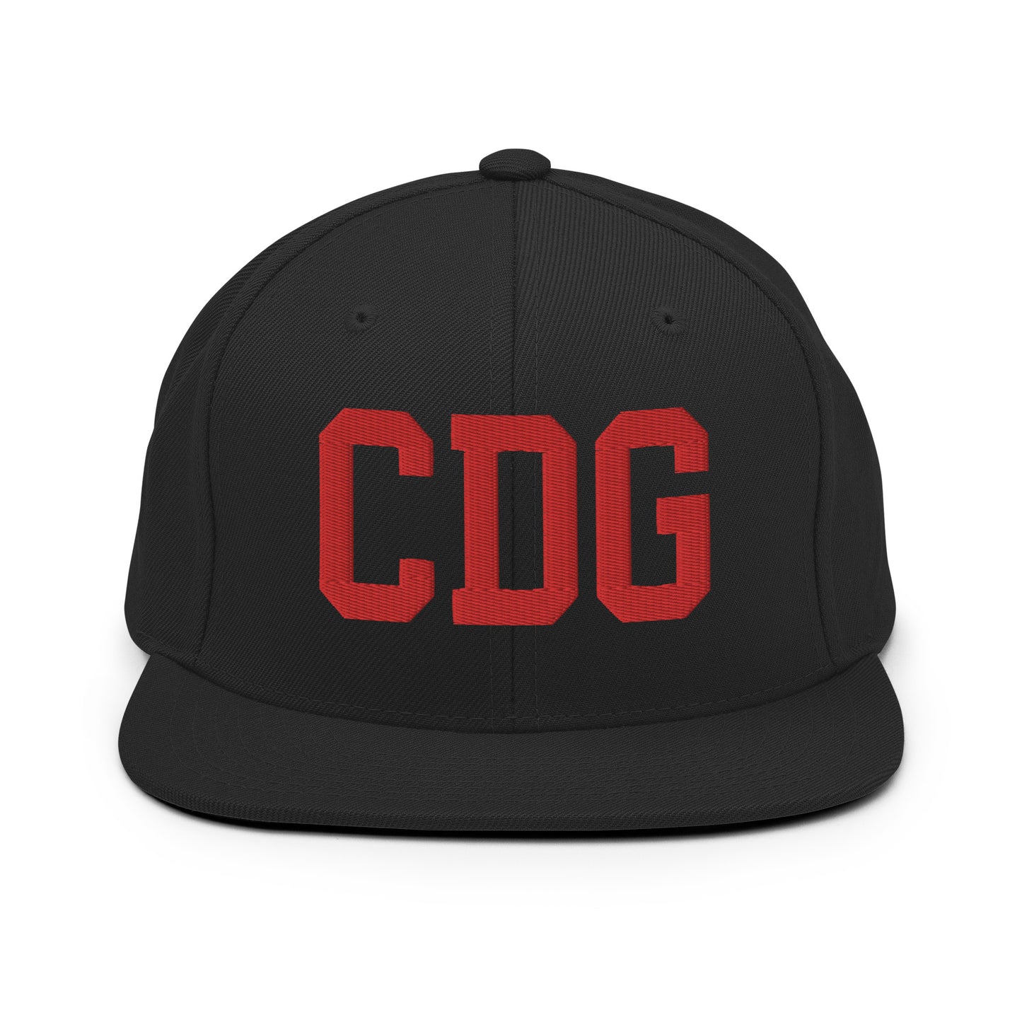 College-Style Classic Snapback Hat • Red • CDG Paris • YHM Designs - Image 07