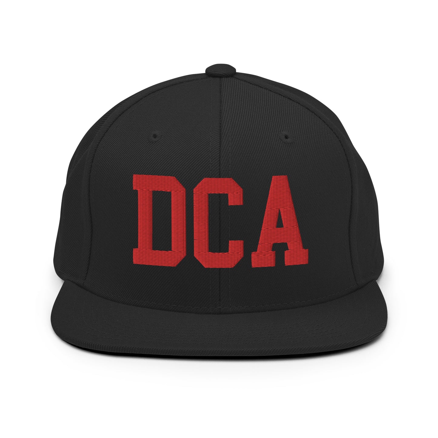 College-Style Classic Snapback Hat • Red • DCA Washington • YHM Designs - Image 07