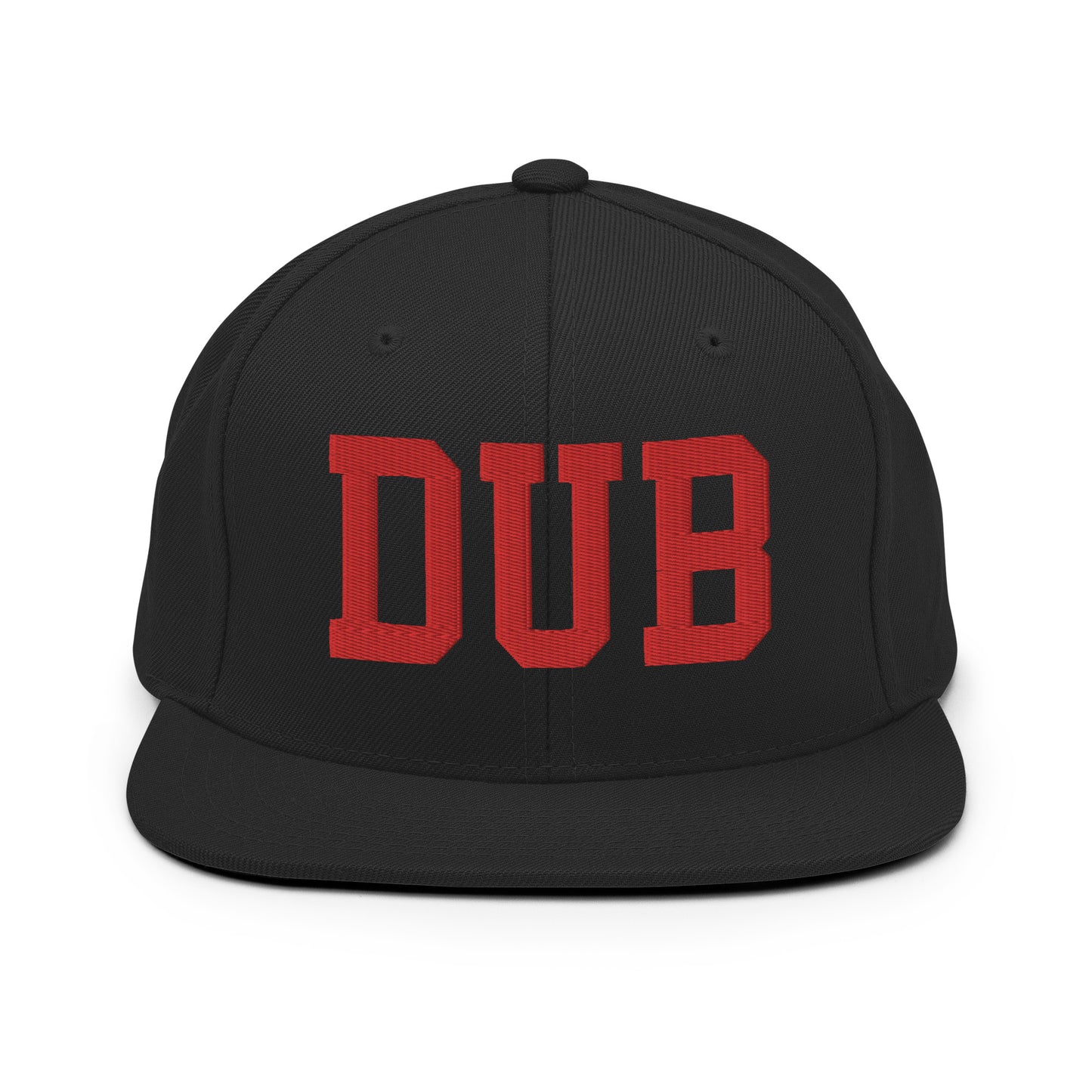 College-Style Classic Snapback Hat • Red • DUB Dublin • YHM Designs - Image 07