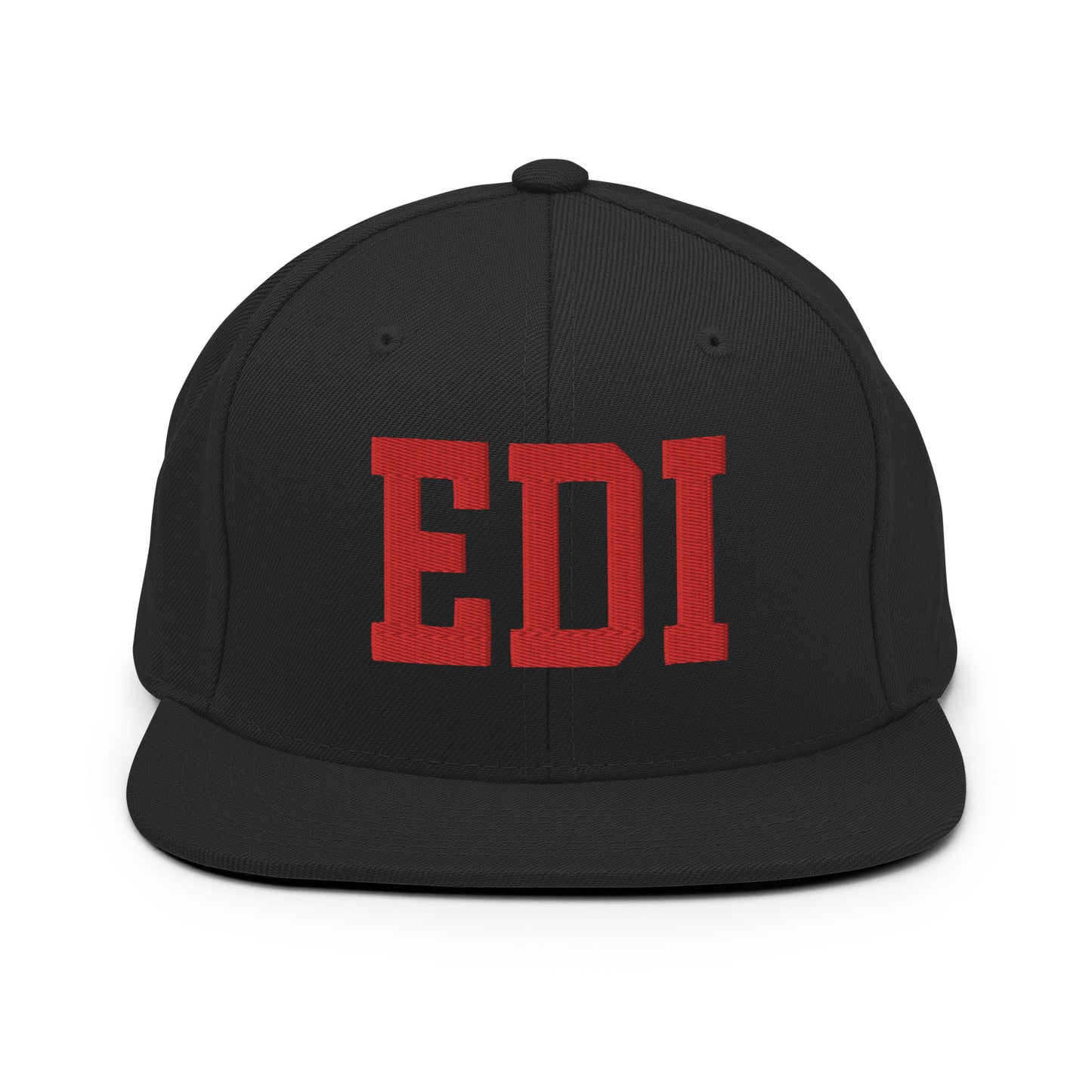 College-Style Classic Snapback Hat • Red • EDI Edinburgh • YHM Designs - Image 07