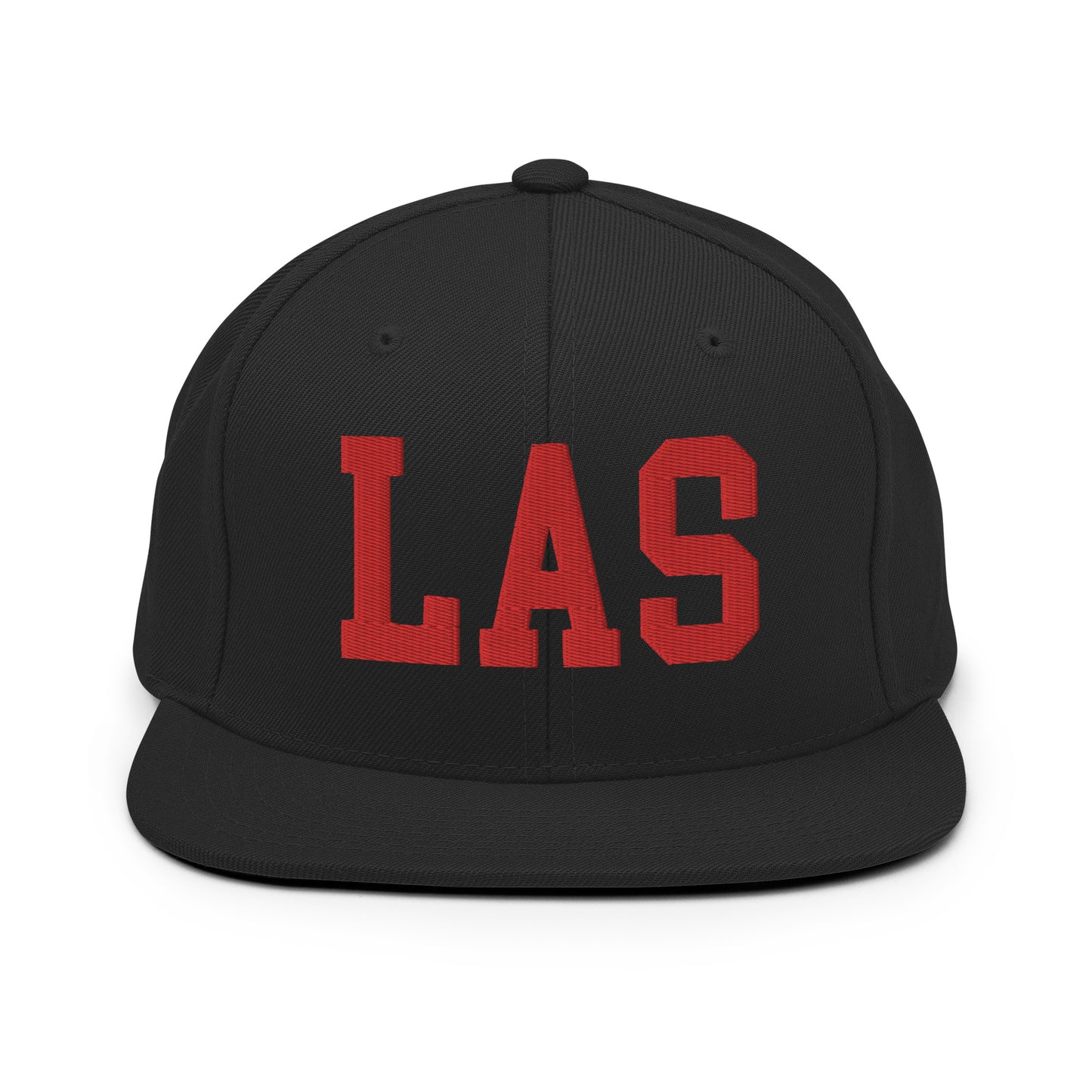 College-Style Classic Snapback Hat • Red • LAS Las Vegas • YHM Designs - Image 07