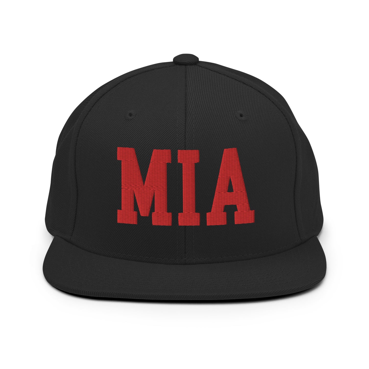 College-Style Classic Snapback Hat • Red • MIA Miami • YHM Designs - Image 07