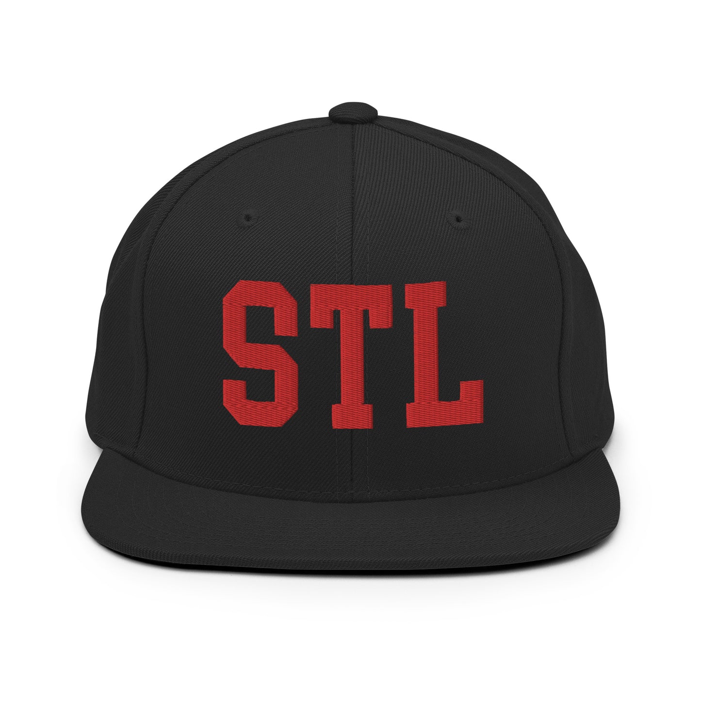 College-Style Classic Snapback Hat • Red • STL St. Louis • YHM Designs - Image 07