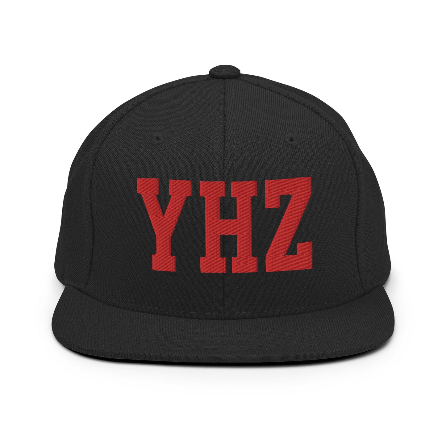 College-Style Classic Snapback Hat • Red • YHZ Halifax Souvenir • YHM Designs - Image 07