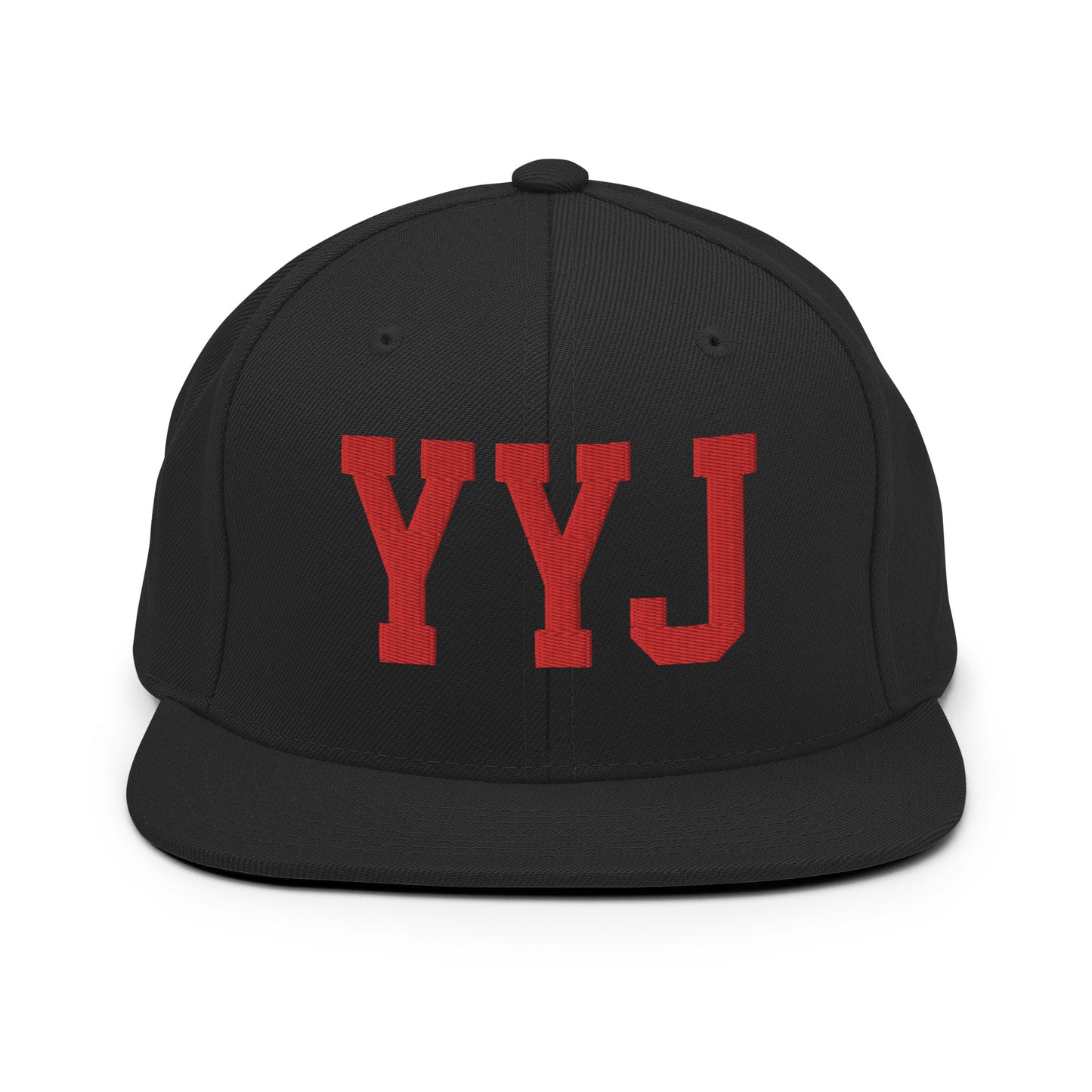College-Style Classic Snapback Hat • Red • YYJ Victoria • YHM Designs - Image 07