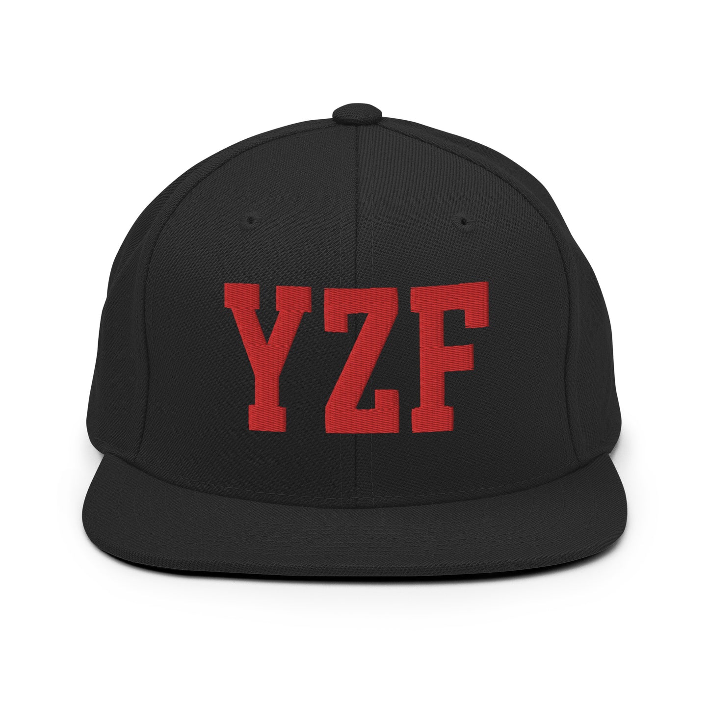 College-Style Classic Snapback Hat • Red • YZF Yellowknife • YHM Designs - Image 07