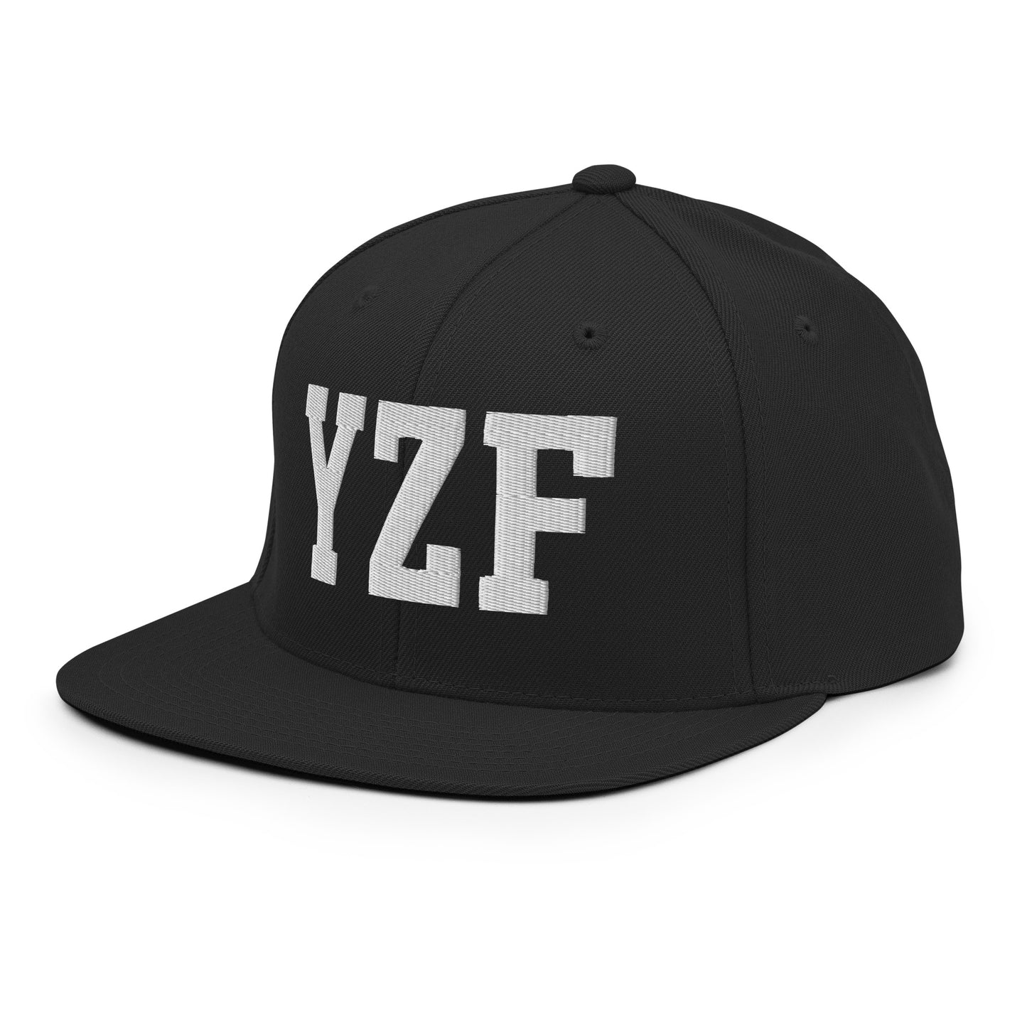 College-Style Classic Snapback Hat • White • YZF Yellowknife Souvenir • YHM Designs - Image 09