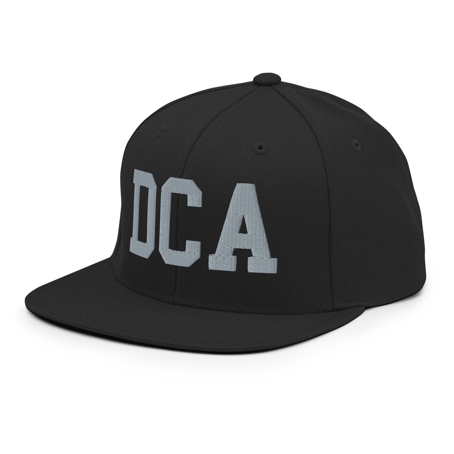 College-Style Classic Snapback Hat • Grey • DCA Washington • YHM Designs - Image 09