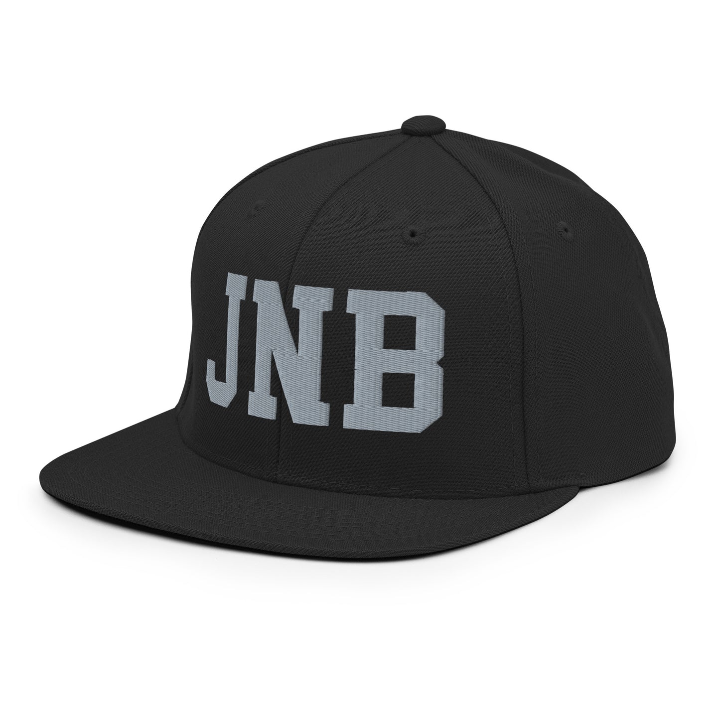 College-Style Classic Snapback Hat • Grey • JNB Johannesburg • YHM Designs - Image 09