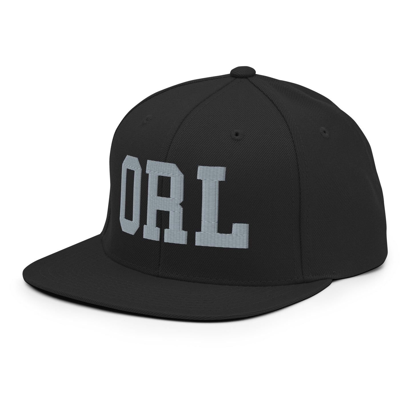 College-Style Classic Snapback Hat • Grey • ORL Orlando Souvenir • YHM Designs - Image 09