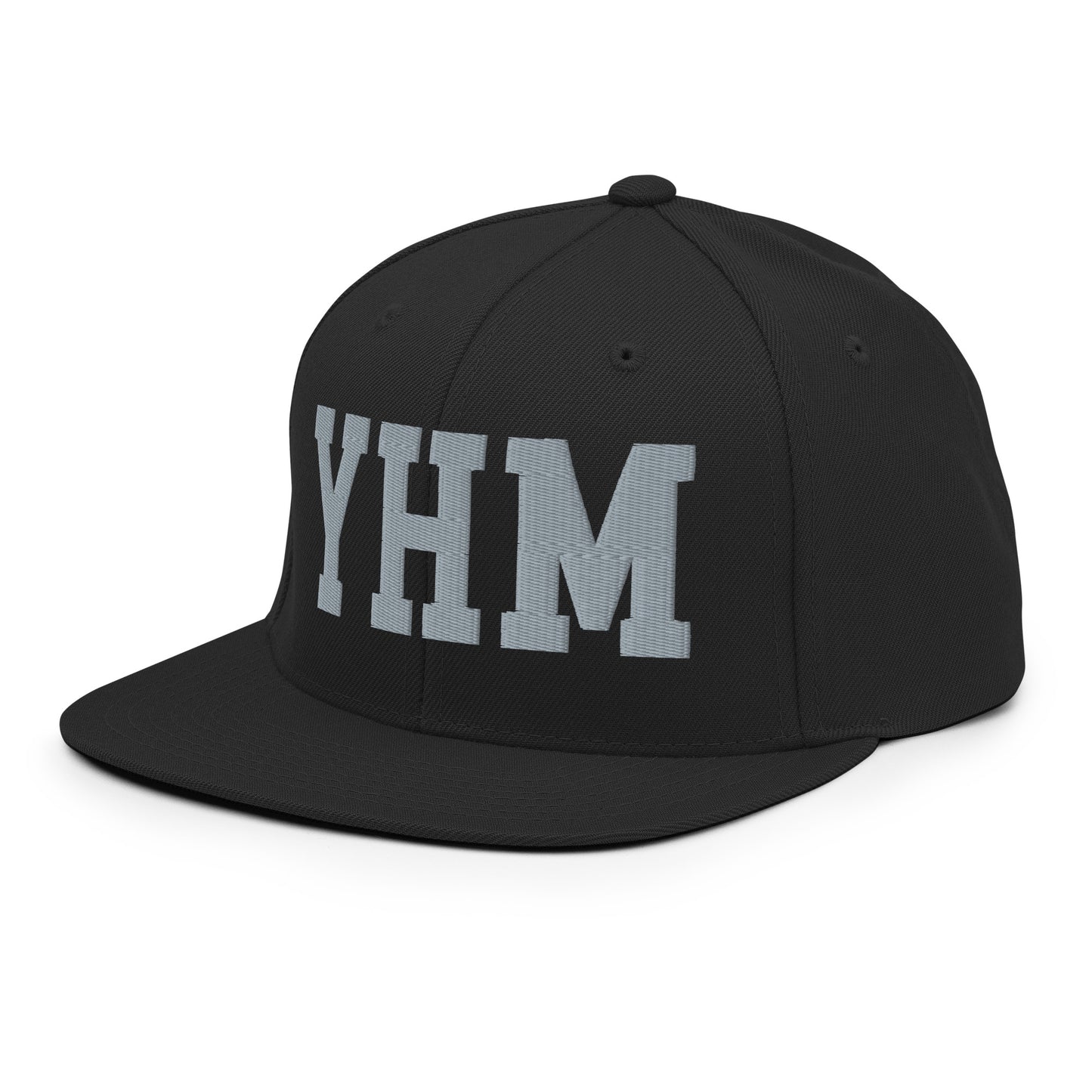 College-Style Classic Snapback Hat • Grey • YHM Hamilton Souvenir • YHM Designs - Image 09