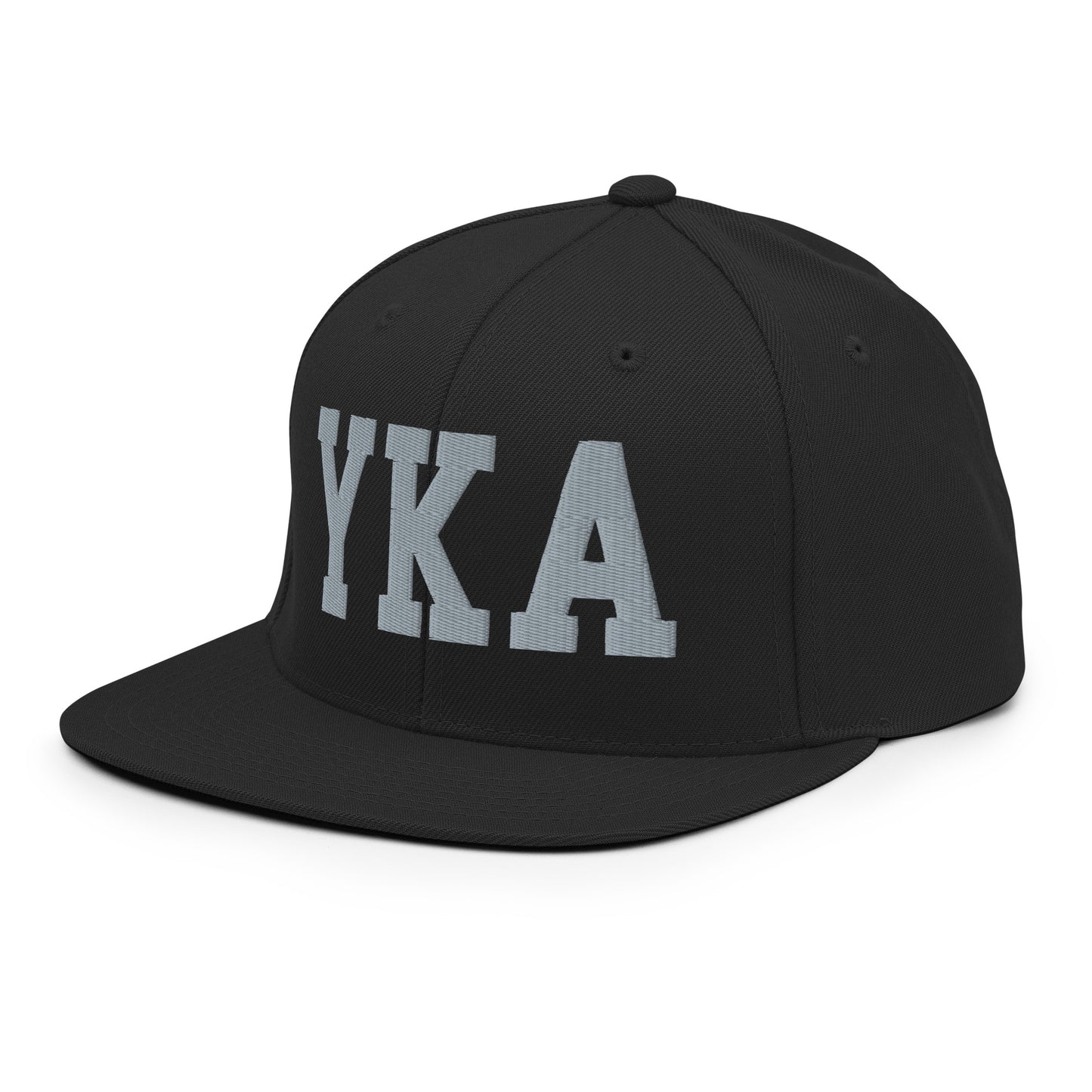 College-Style Classic Snapback Hat • Grey • YKA Kamloops Souvenir • YHM Designs - Image 09