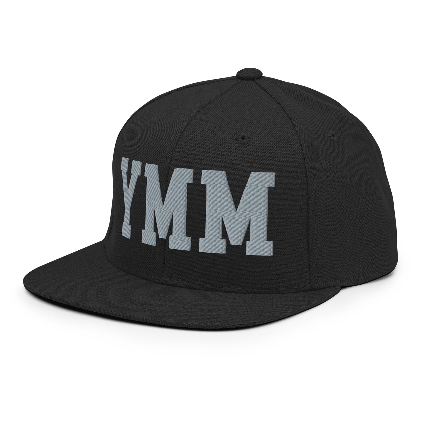 College-Style Classic Snapback Hat • Grey • YMM Fort McMurray • YHM Designs - Image 09