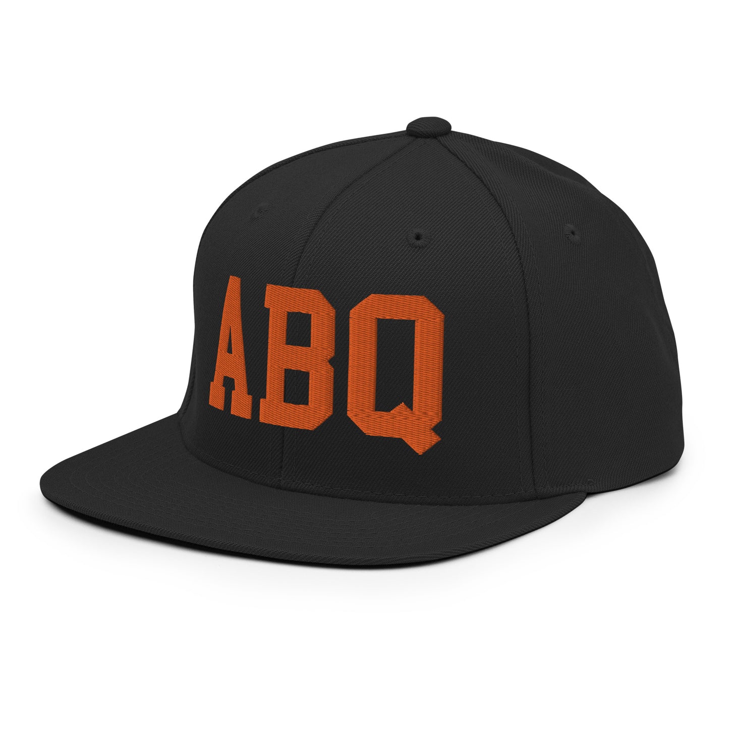 College-Style Classic Snapback Hat • Orange • ABQ Albuquerque • YHM Designs - Image 09