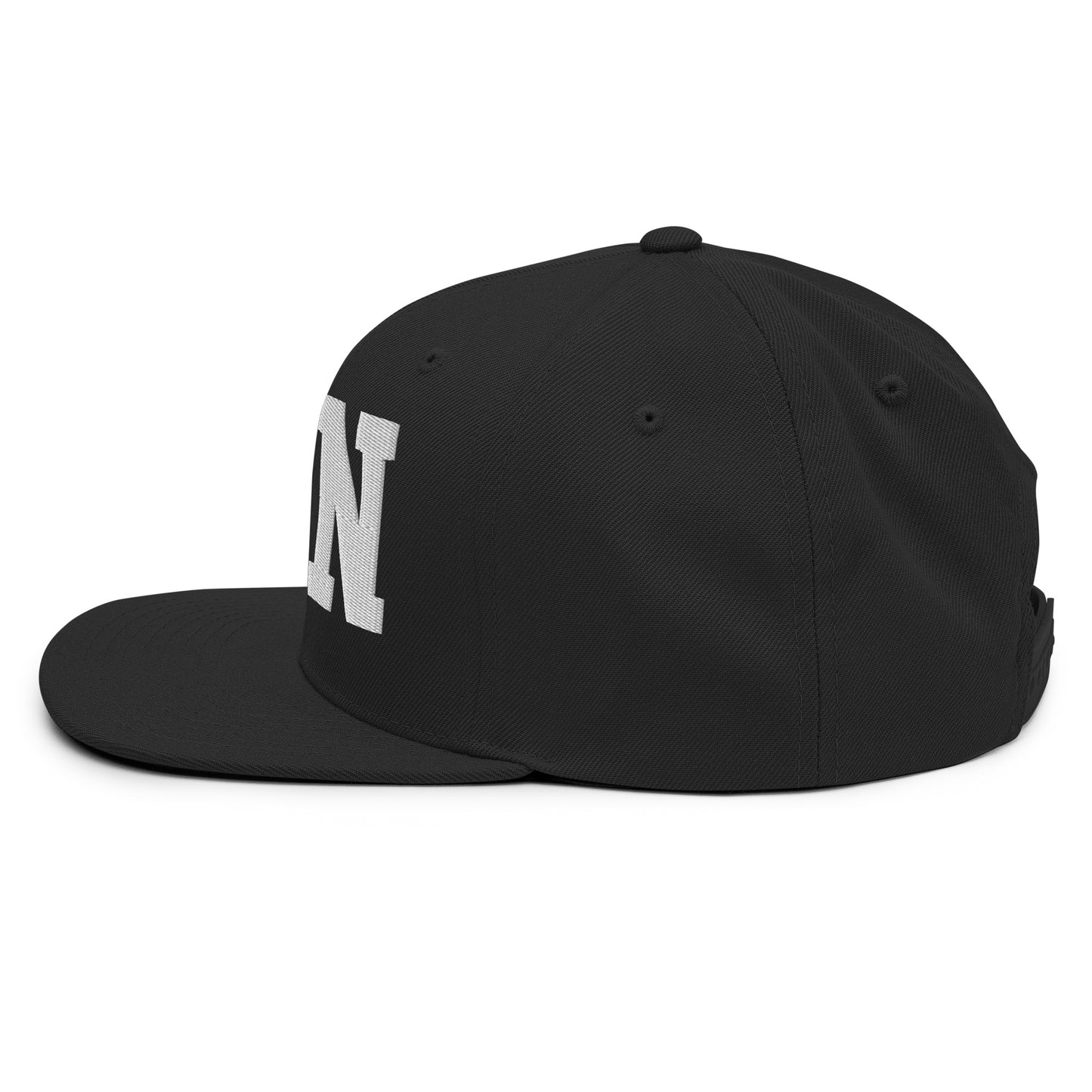 College-Style Classic Snapback Hat • White • DEN Denver • YHM Designs - Image 10