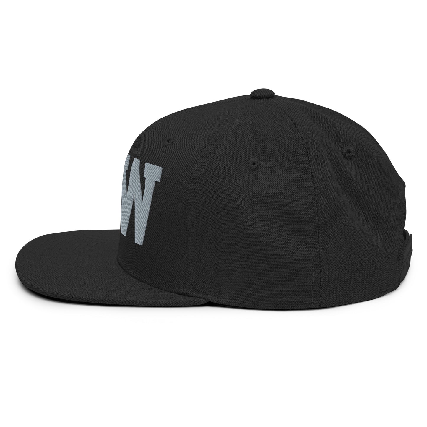 College-Style Classic Snapback Hat • Grey • YLW Kelowna Souvenir • YHM Designs - Image 10