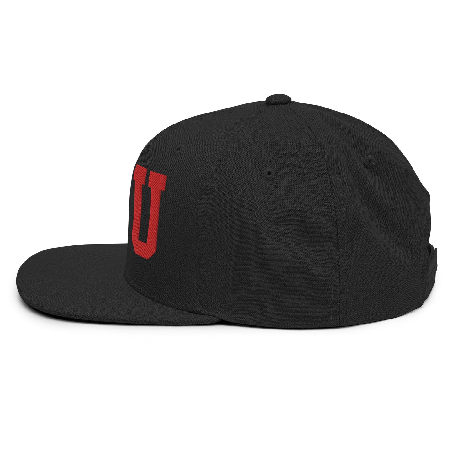 College-Style Classic Snapback Hat • Red • YXU London • YHM Designs - Image 10