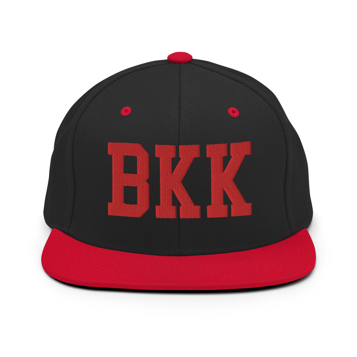 College-Style Classic Snapback Hat • Red • BKK Bangkok • YHM Designs - Image 11