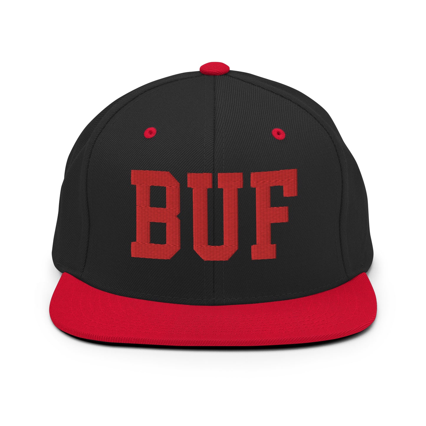 College-Style Classic Snapback Hat • Red • BUF Buffalo • YHM Designs - Image 11