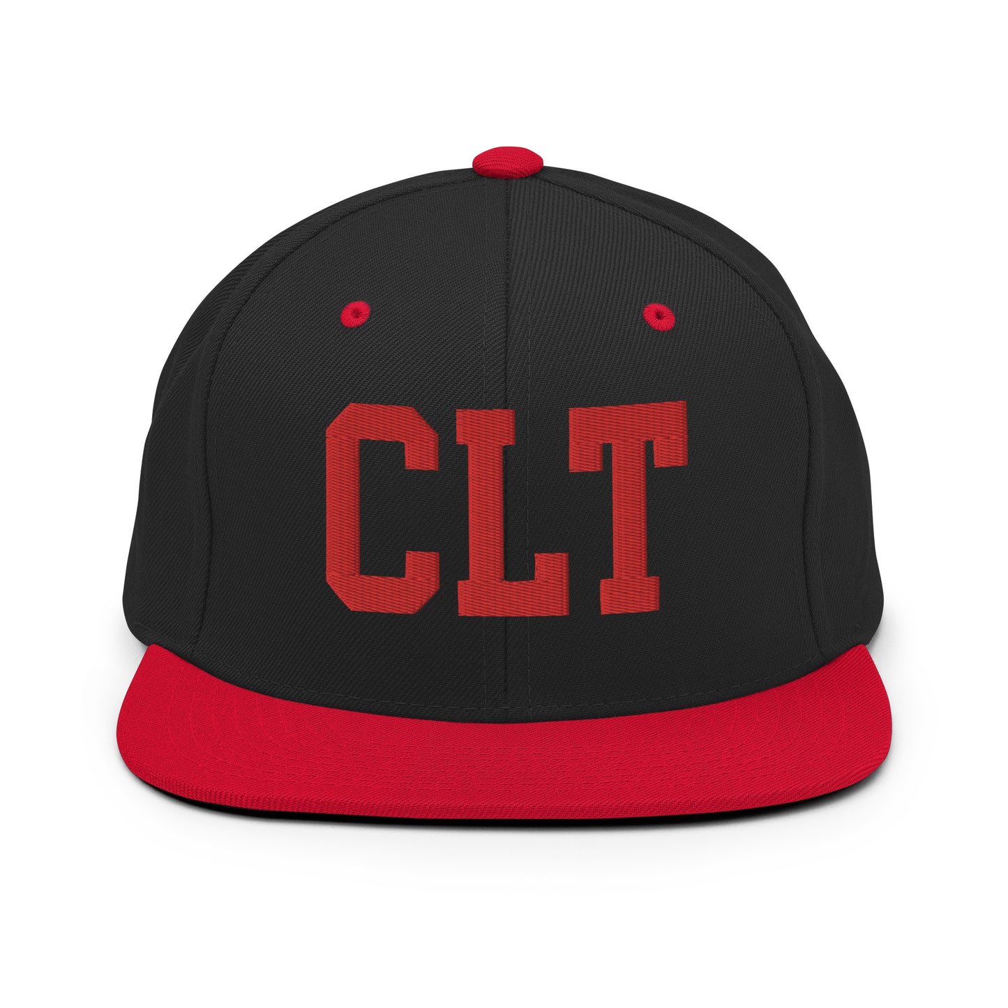 College-Style Classic Snapback Hat • Red • CLT Charlotte • YHM Designs - Image 11