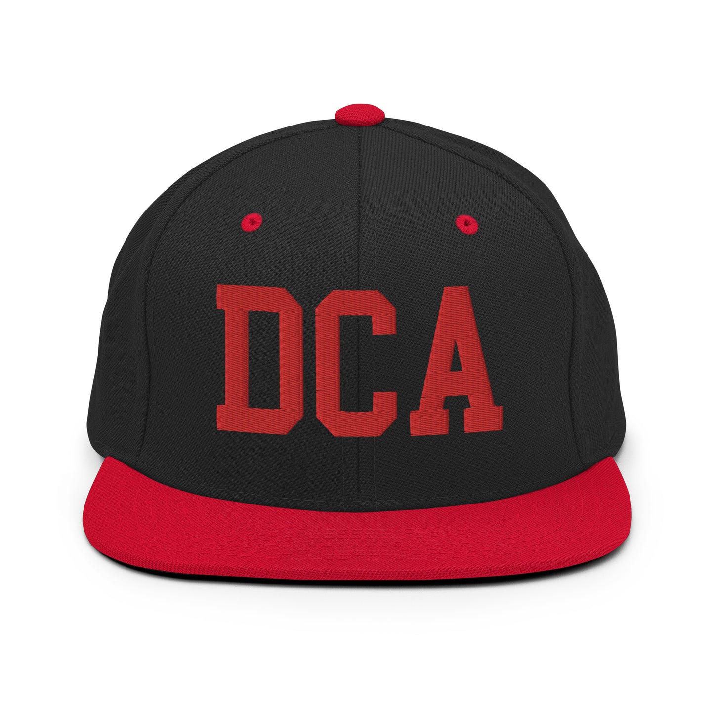 College-Style Classic Snapback Hat • Red • DCA Washington • YHM Designs - Image 11