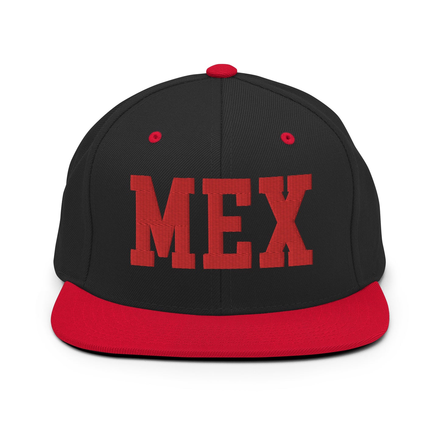 College-Style Classic Snapback Hat • Red • MEX Mexico City • YHM Designs - Image 11