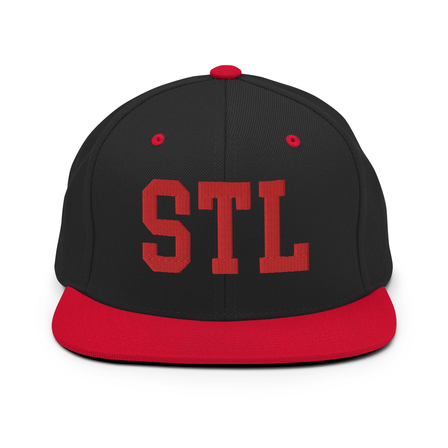 College-Style Classic Snapback Hat • Red • STL St. Louis • YHM Designs - Image 11