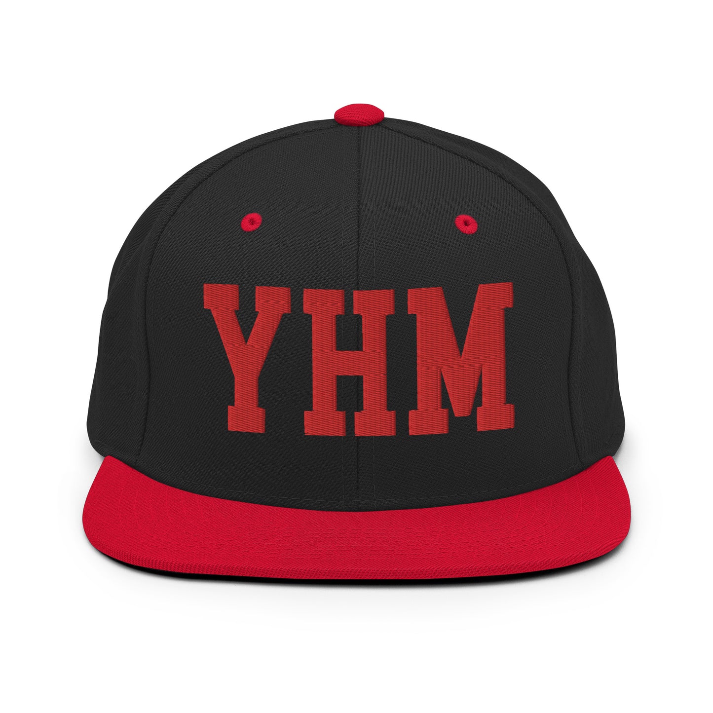 College-Style Classic Snapback Hat • Red • YHM Hamilton • YHM Designs - Image 11