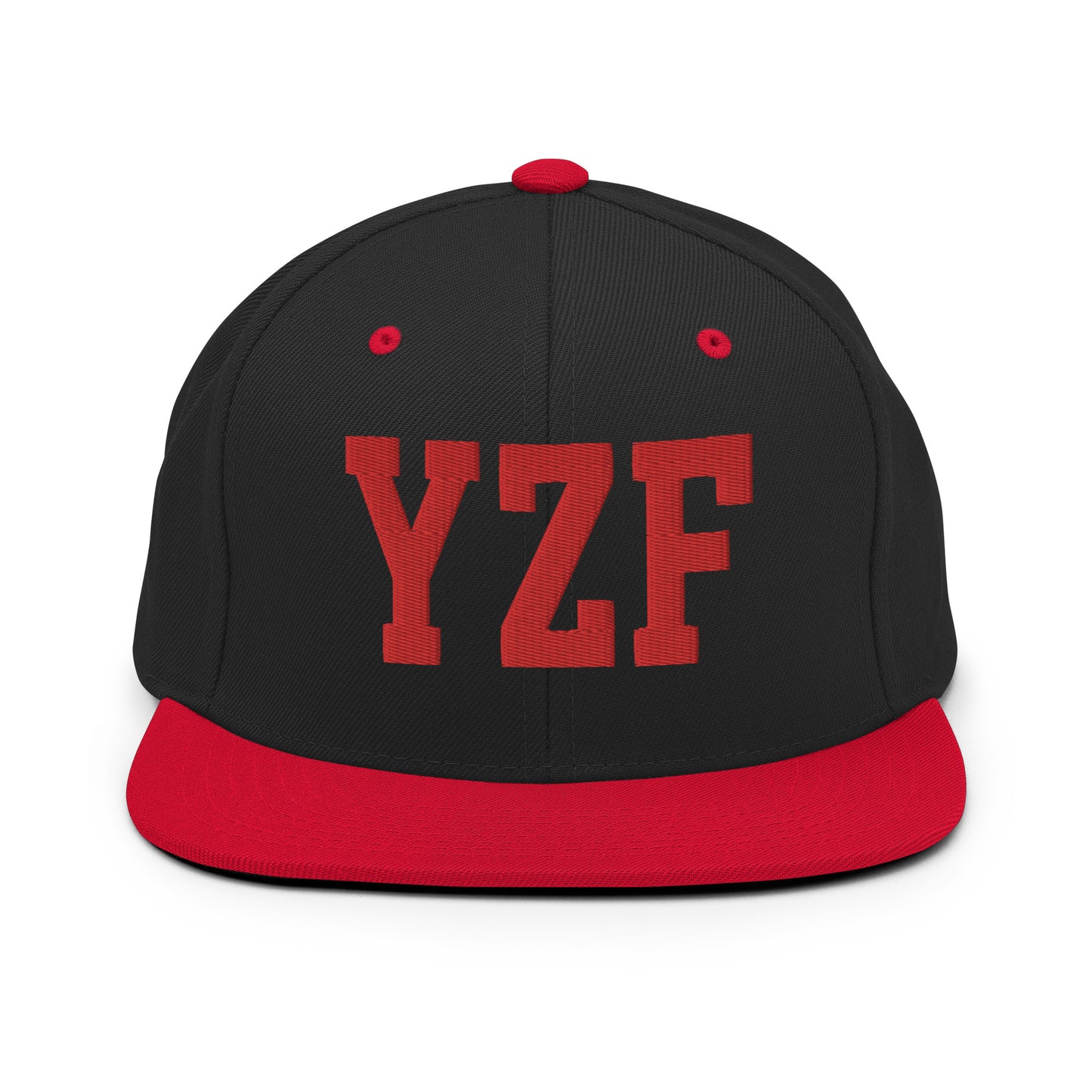 College-Style Classic Snapback Hat • Red • YZF Yellowknife • YHM Designs - Image 11