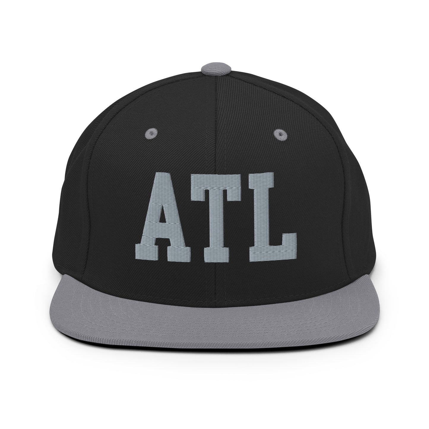 College-Style Classic Snapback Hat • Grey • ATL Atlanta Souvenir • YHM Designs - Image 11