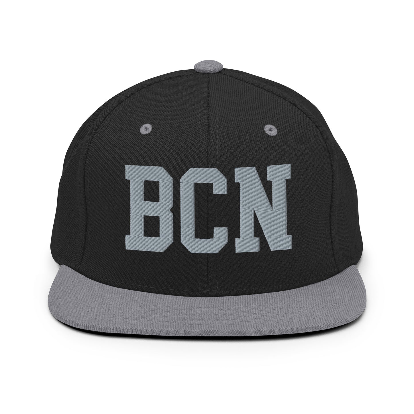 College-Style Classic Snapback Hat • Grey • BCN Barcelona • YHM Designs - Image 11