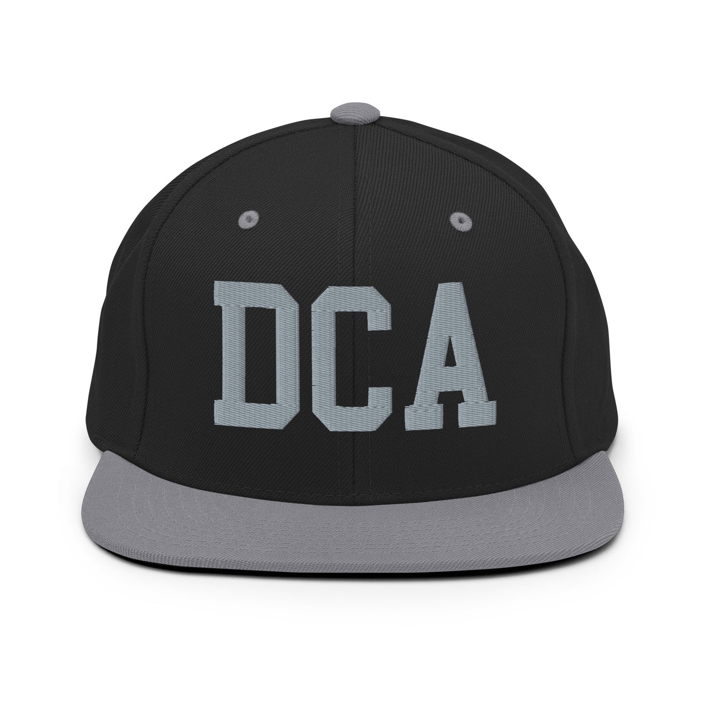 College-Style Classic Snapback Hat • Grey • DCA Washington • YHM Designs - Image 11