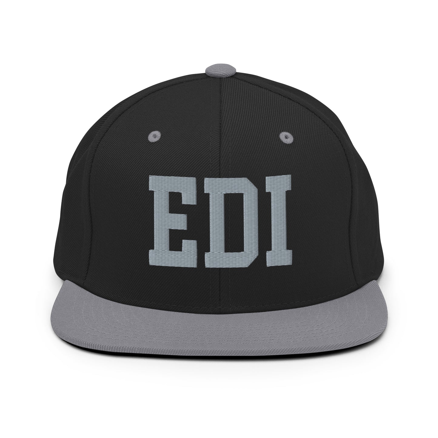 College-Style Classic Snapback Hat • Grey • EDI Edinburgh Souvenir • YHM Designs - Image 11