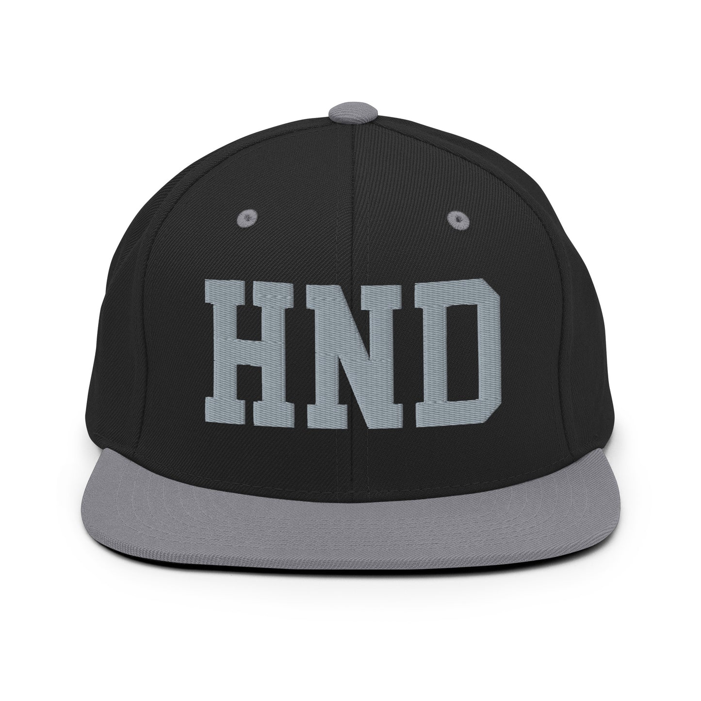 College-Style Classic Snapback Hat • Grey • HND Tokyo • YHM Designs - Image 11