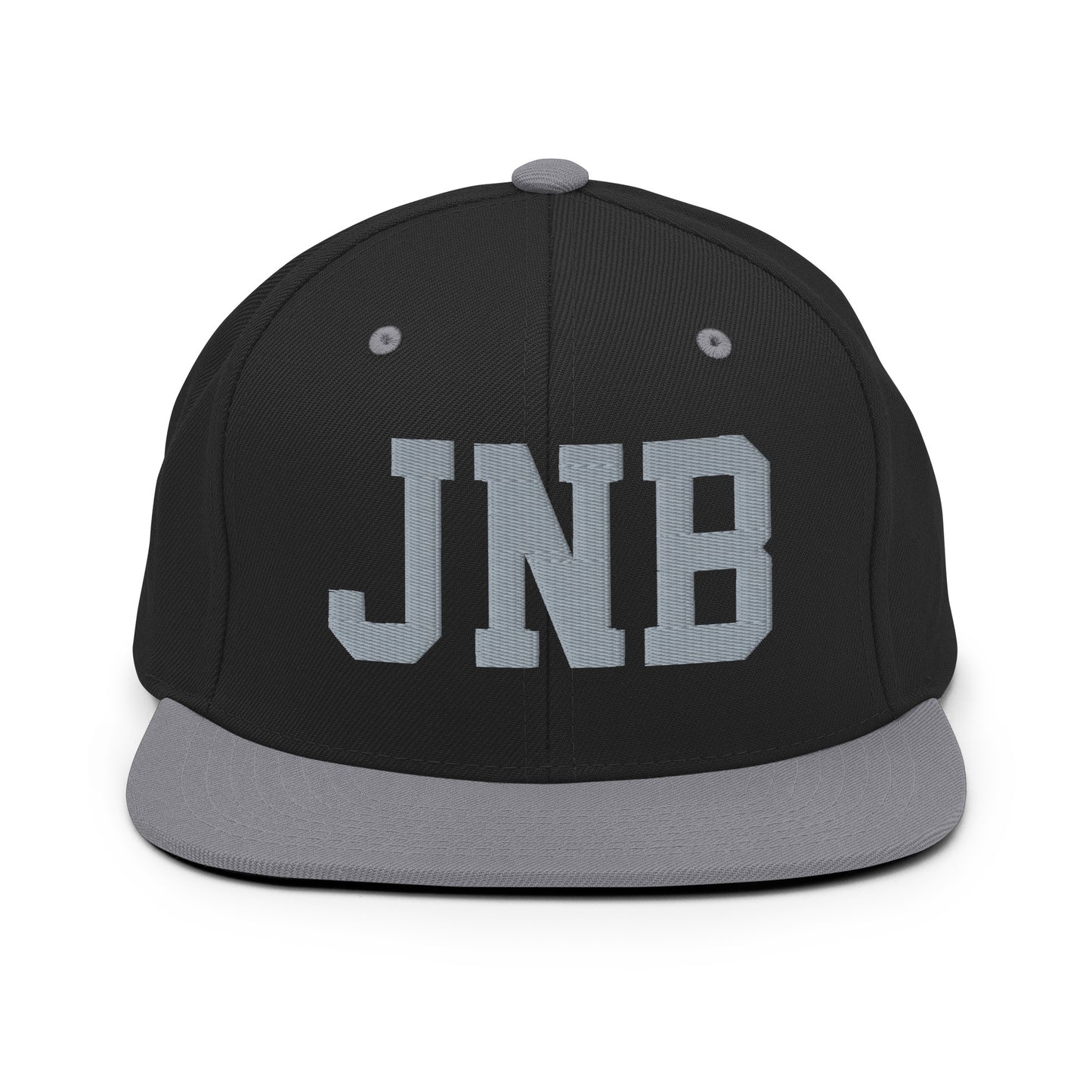 College-Style Classic Snapback Hat • Grey • JNB Johannesburg • YHM Designs - Image 11