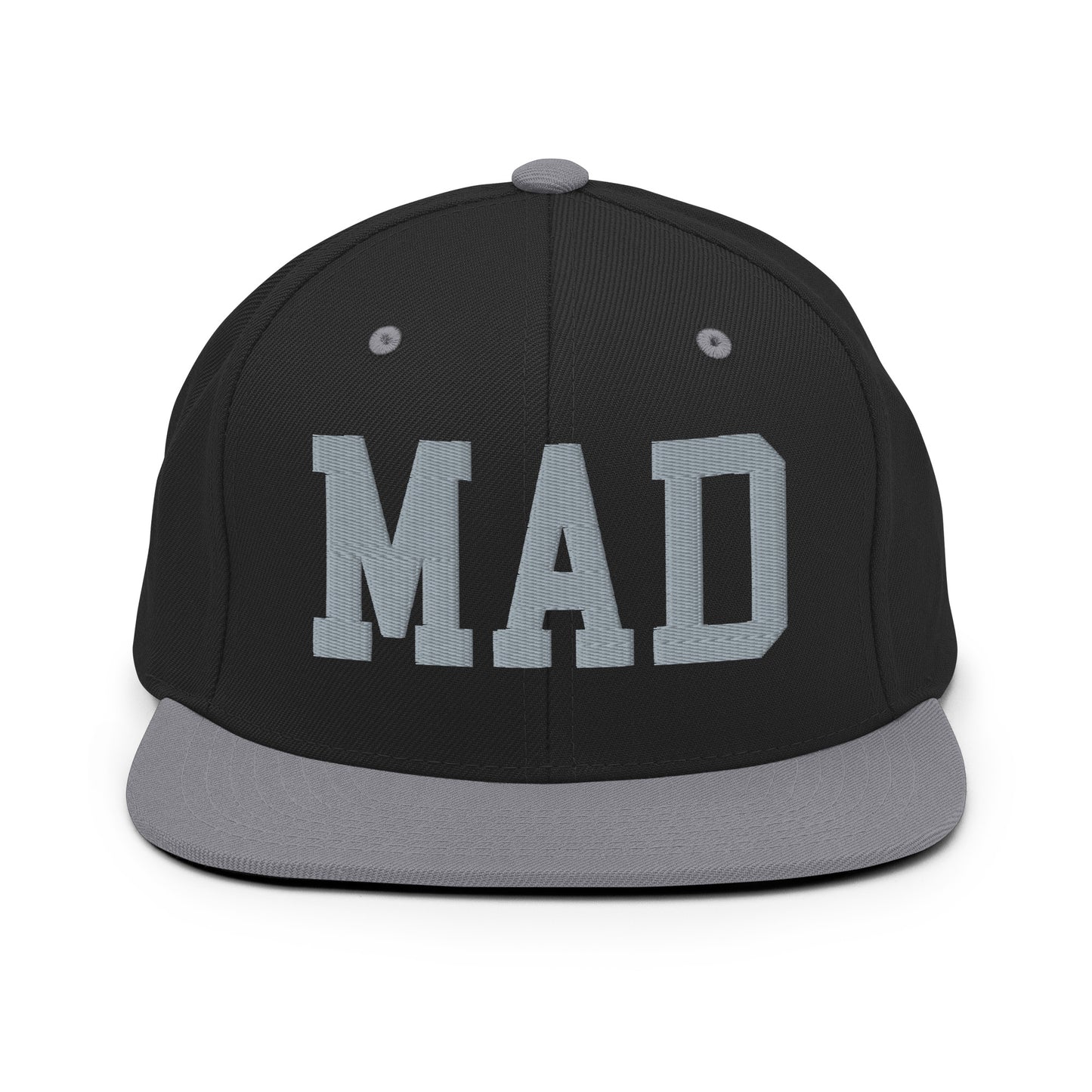 College-Style Classic Snapback Hat • Grey • MAD Madrid • YHM Designs - Image 11