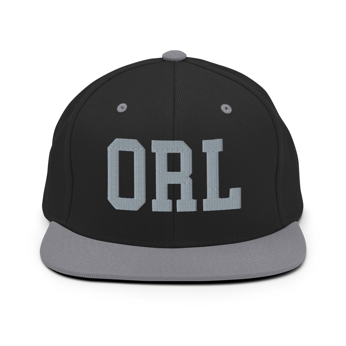 College-Style Classic Snapback Hat • Grey • ORL Orlando Souvenir • YHM Designs - Image 11