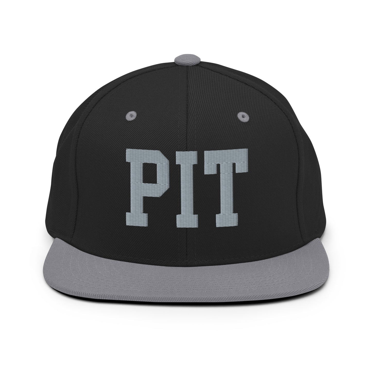 College-Style Classic Snapback Hat • Grey • PIT Pittsburgh Souvenir • YHM Designs - Image 11