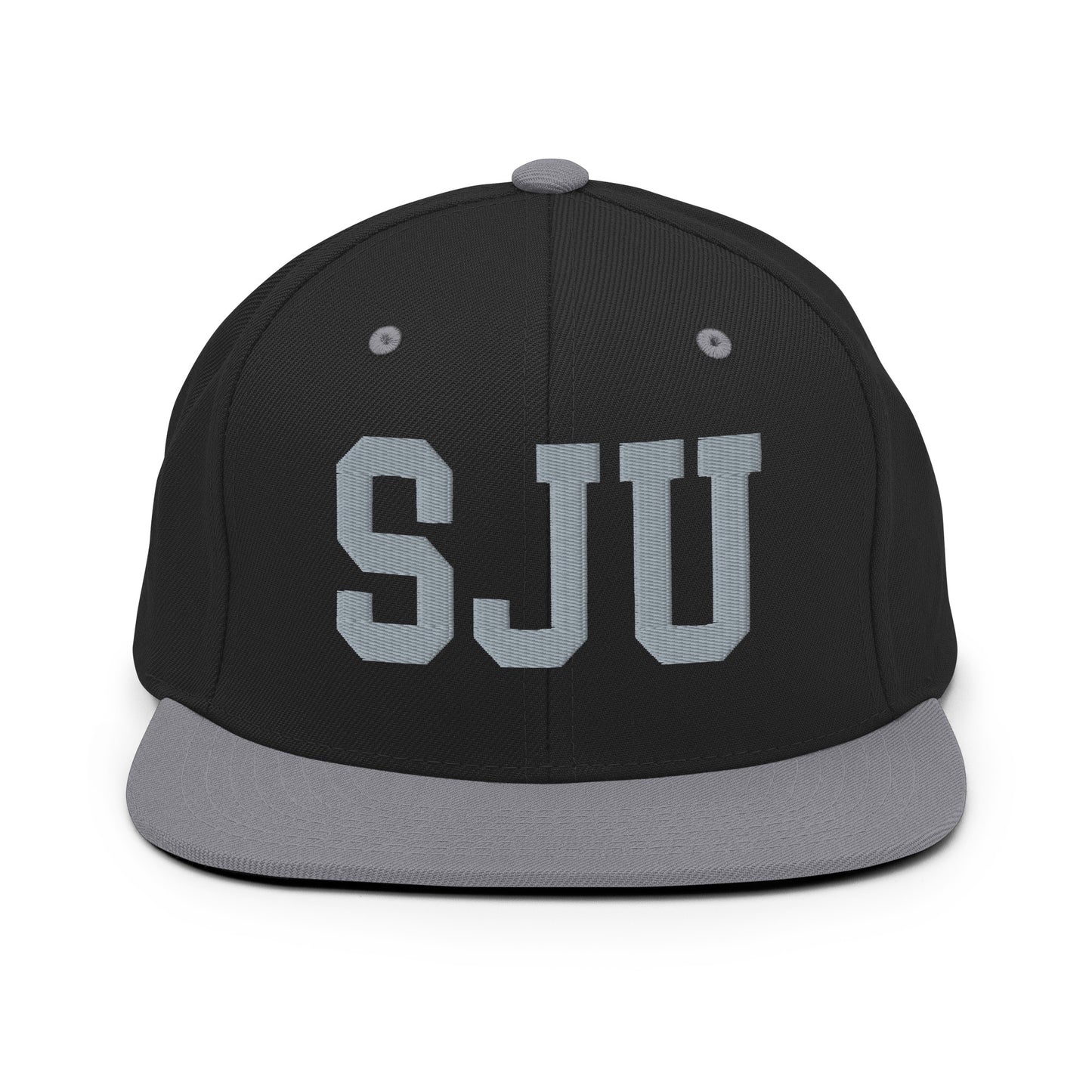 College-Style Classic Snapback Hat • Grey • SJU San Juan Souvenir • YHM Designs - Image 11