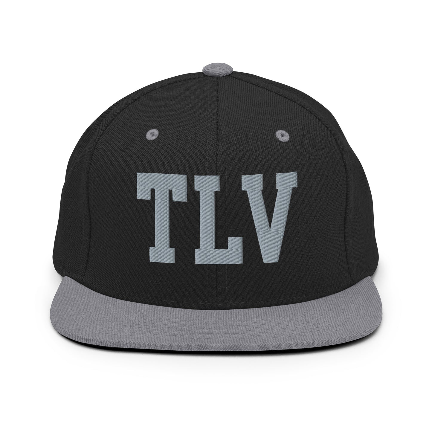 College-Style Classic Snapback Hat • Grey • TLV Tel Aviv • YHM Designs - Image 11