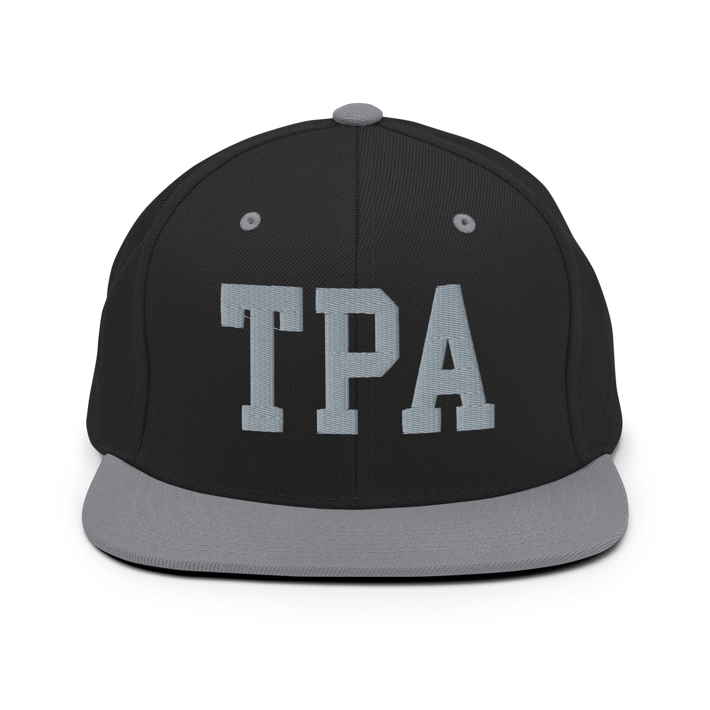College-Style Classic Snapback Hat • Grey • TPA Tampa • YHM Designs - Image 11