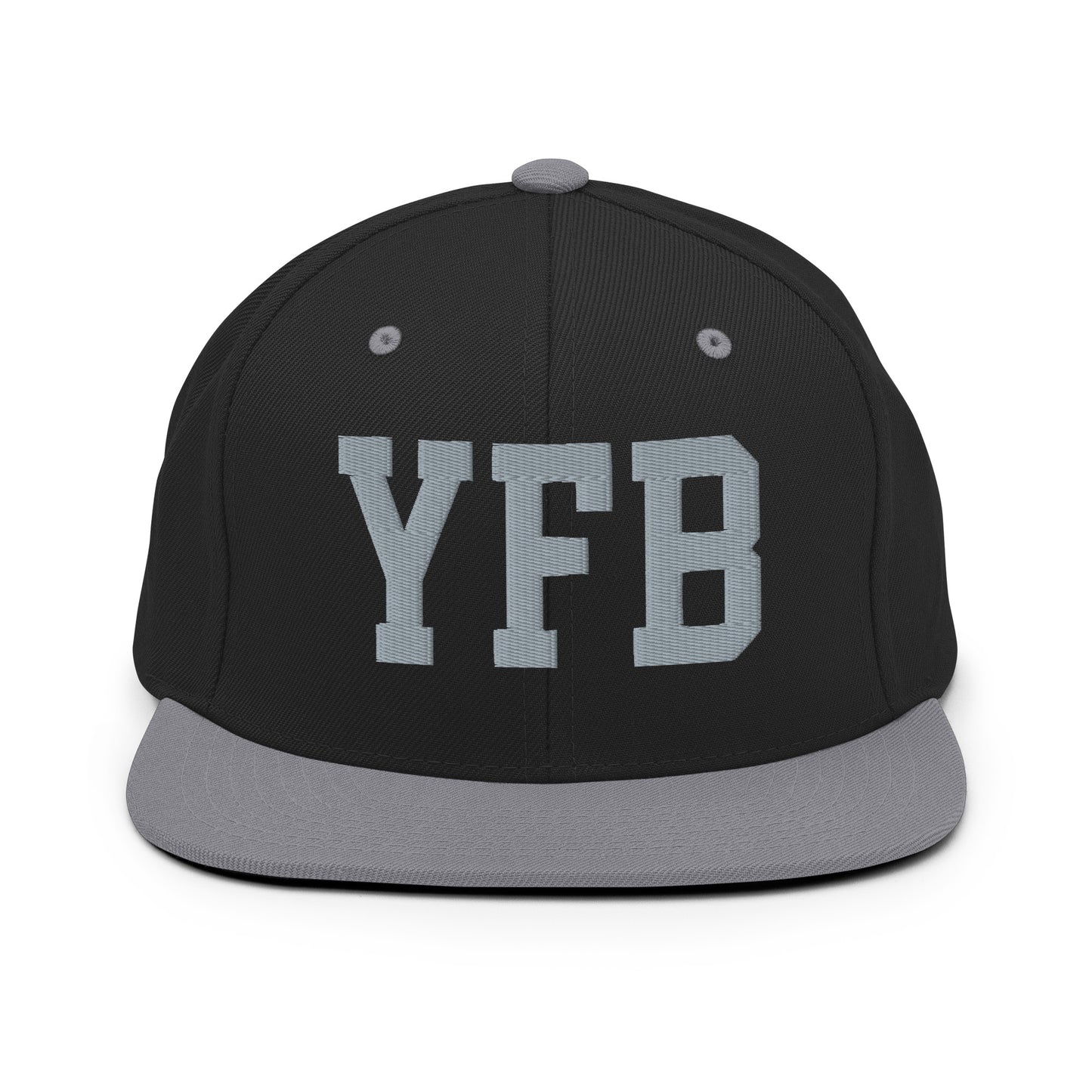College-Style Classic Snapback Hat • Grey • YFB Iqaluit • YHM Designs - Image 11