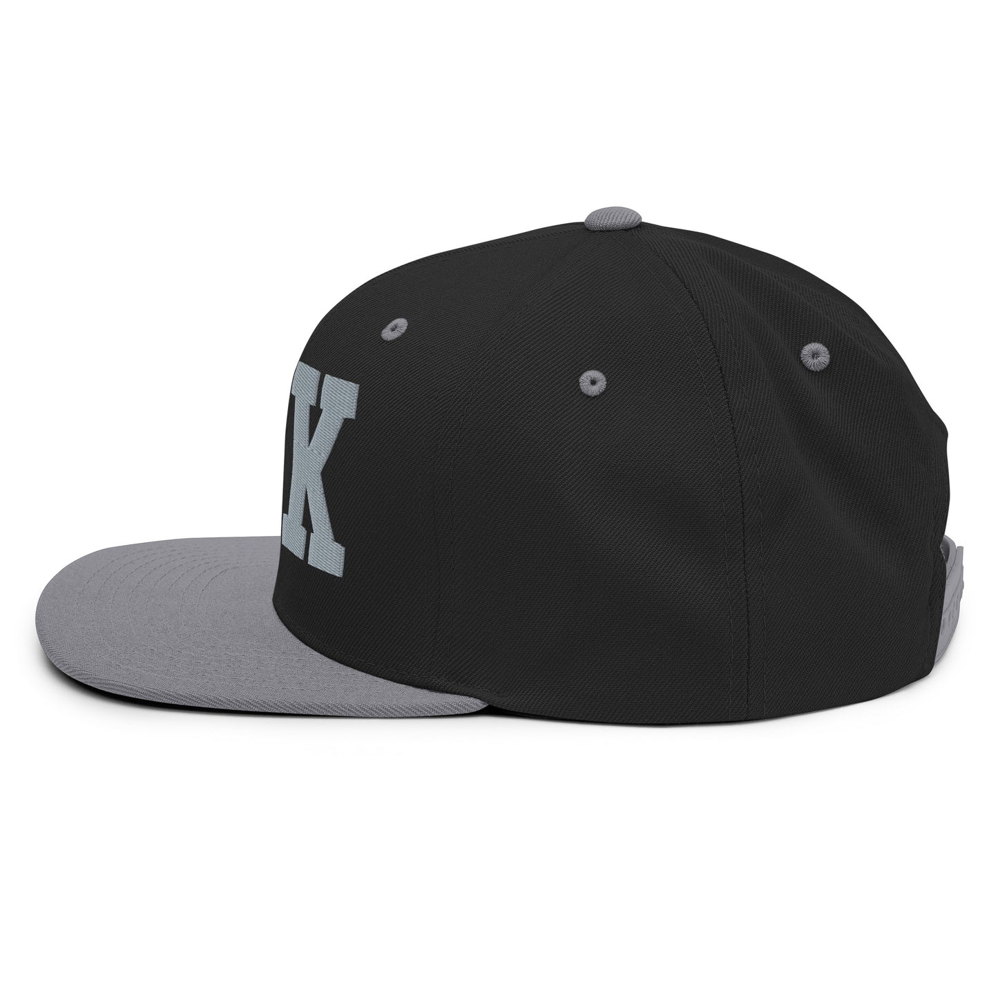 College-Style Classic Snapback Hat • Grey • PEK Beijing • YHM Designs - Image 13