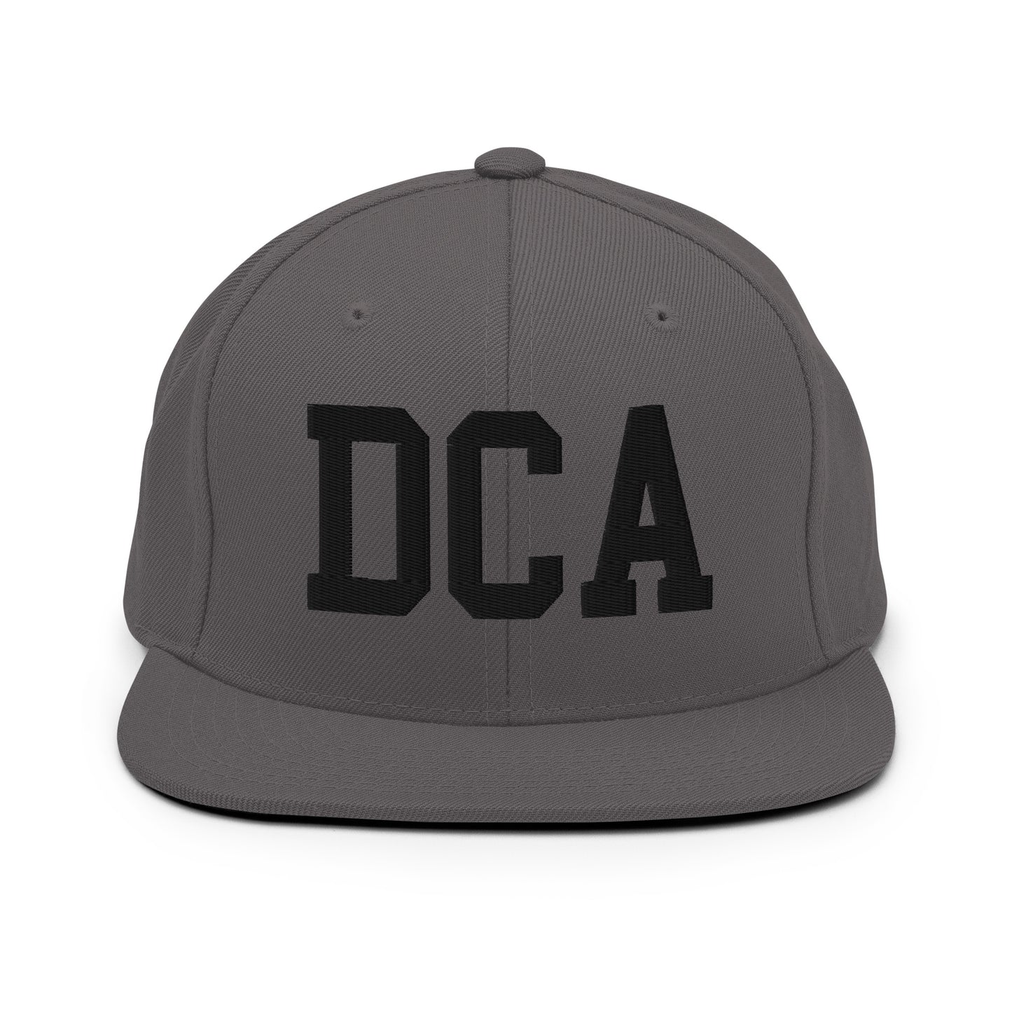 College-Style Classic Snapback Hat • Black • DCA Washington • YHM Designs - Image 15