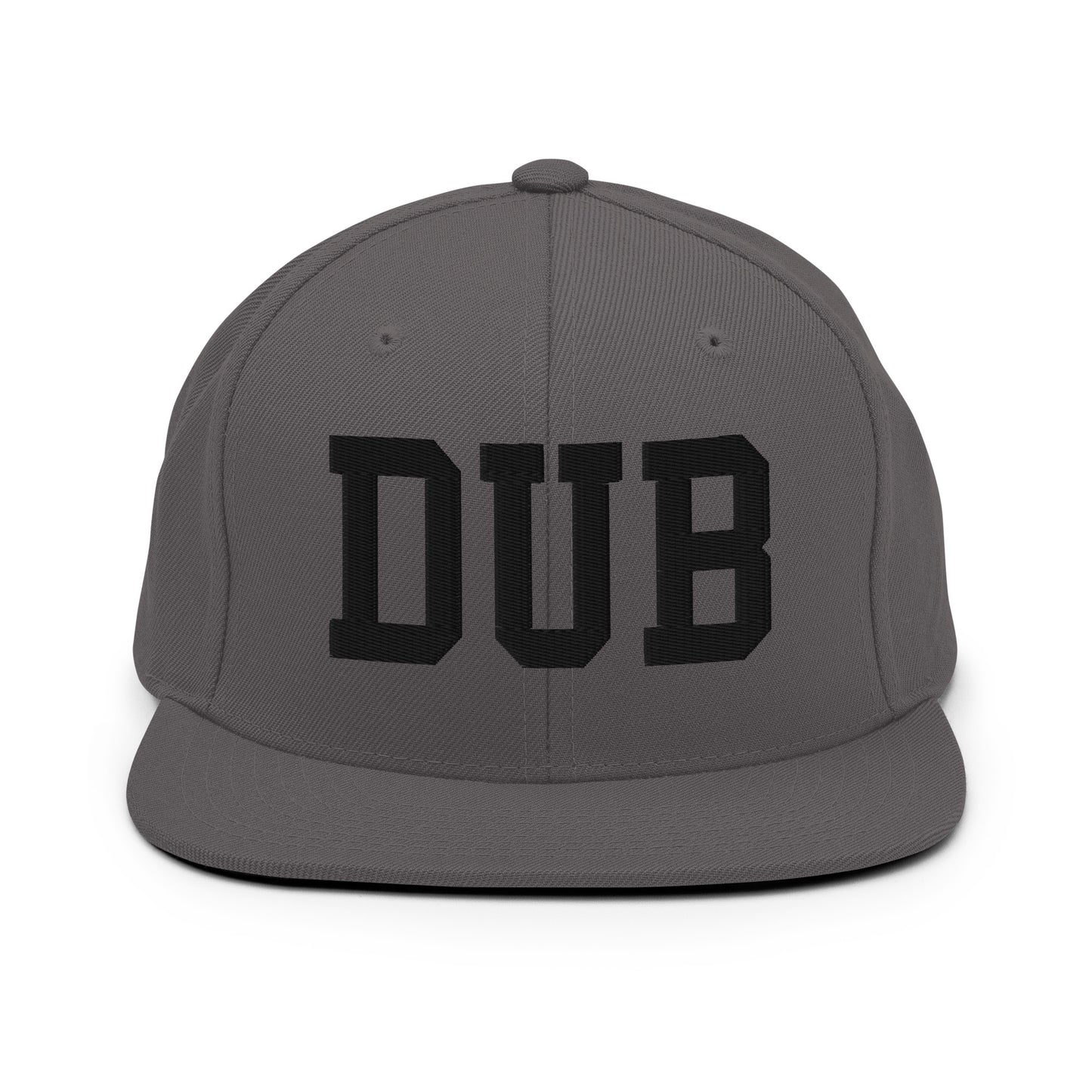 College-Style Classic Snapback Hat • Black • DUB Dublin Souvenir • YHM Designs - Image 15