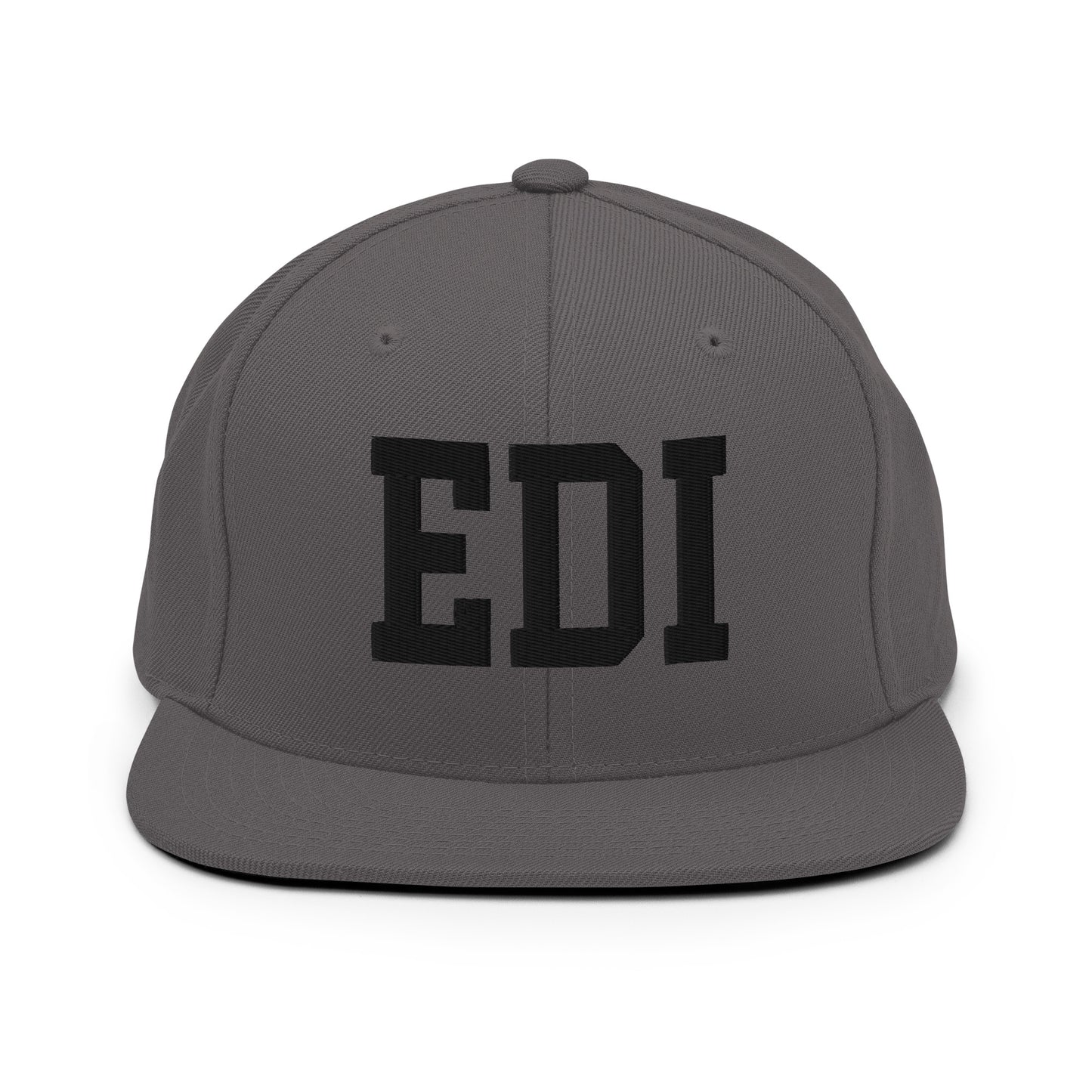 College-Style Classic Snapback Hat • Black • EDI Edinburgh Souvenir • YHM Designs - Image 15