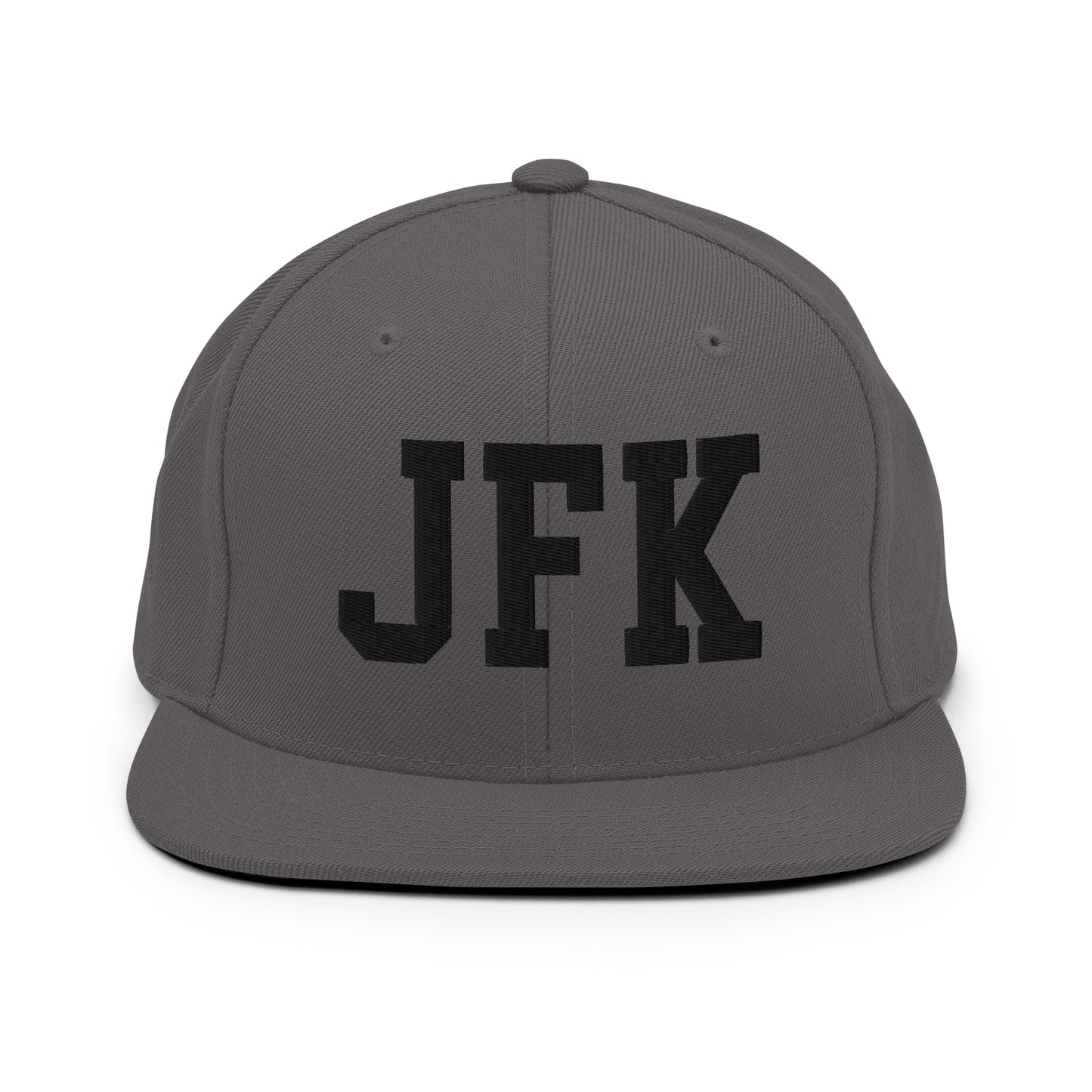 College-Style Classic Snapback Hat • Black • JFK New York City Souvenir • YHM Designs - Image 15