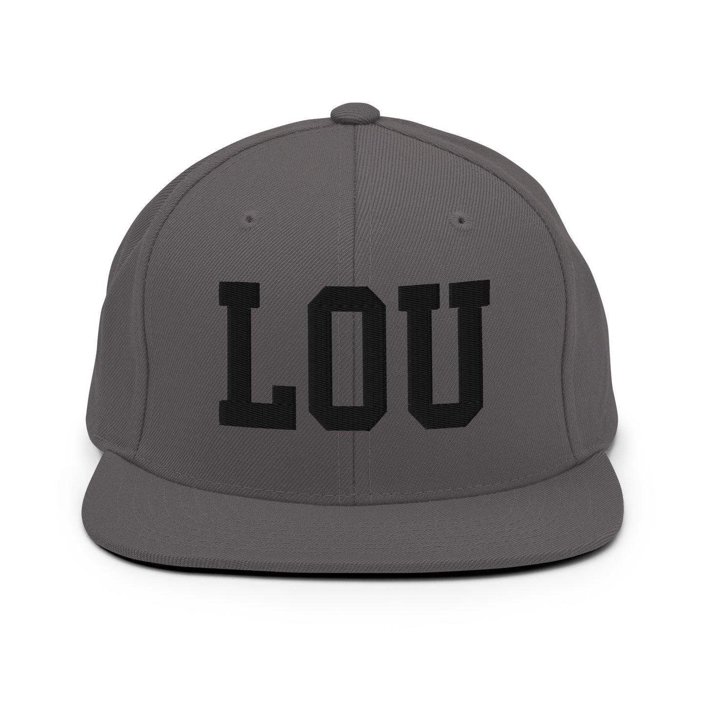 College-Style Classic Snapback Hat • Black • LOU Louisville Souvenir • YHM Designs - Image 15