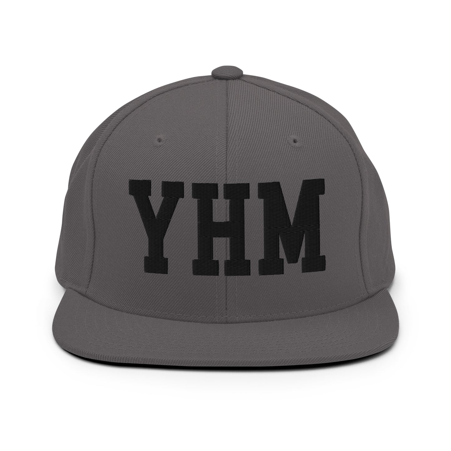 College-Style Classic Snapback Hat • Black • YHM Hamilton Souvenir • YHM Designs - Image 15