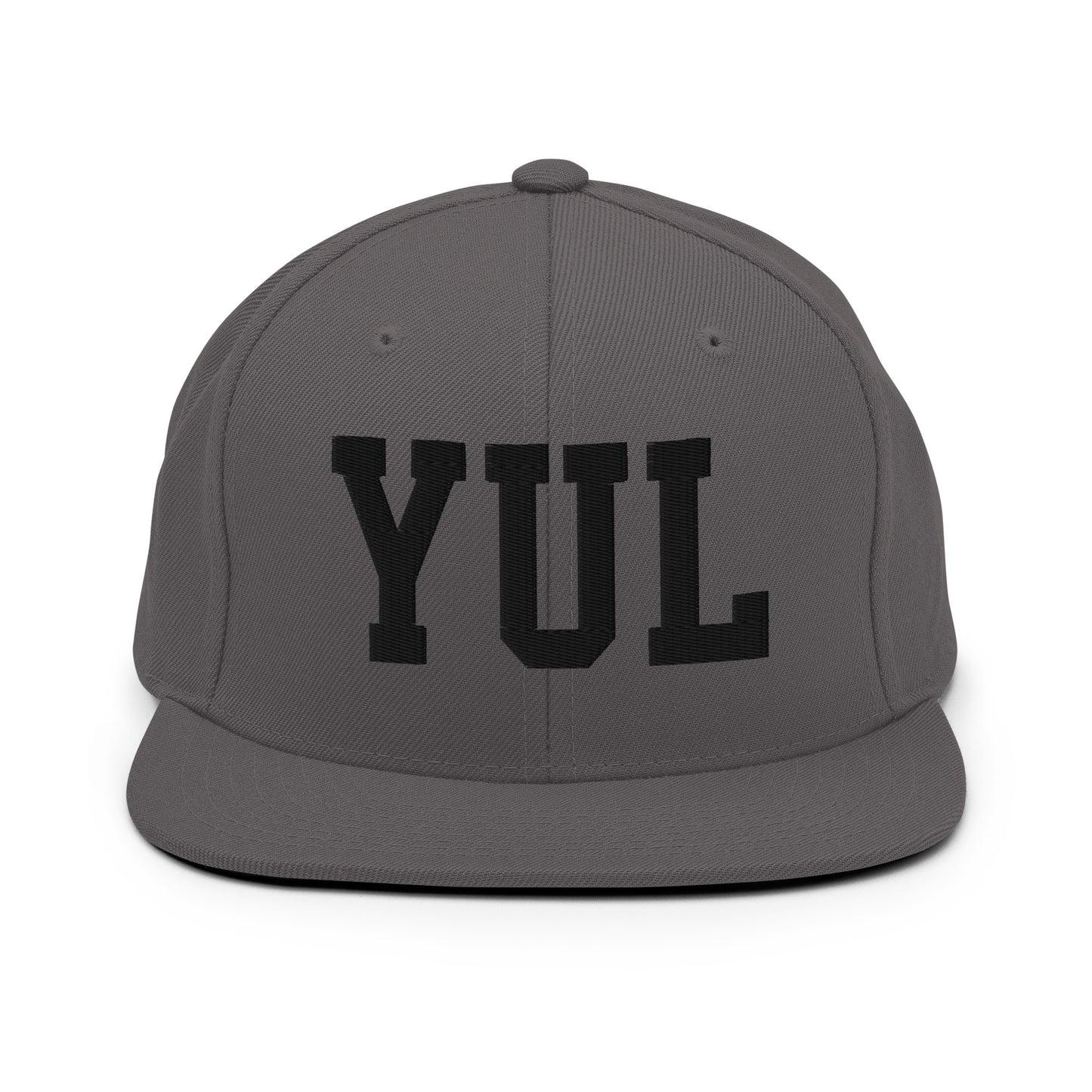 College-Style Classic Snapback Hat • Black • YUL Montreal Souvenir • YHM Designs - Image 15